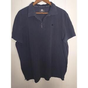 Rock And Republic Men’s Black Polo Zipper XXL